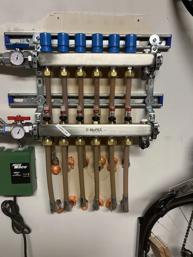 Plumber performing Leak Detection at a residential property in Freeport